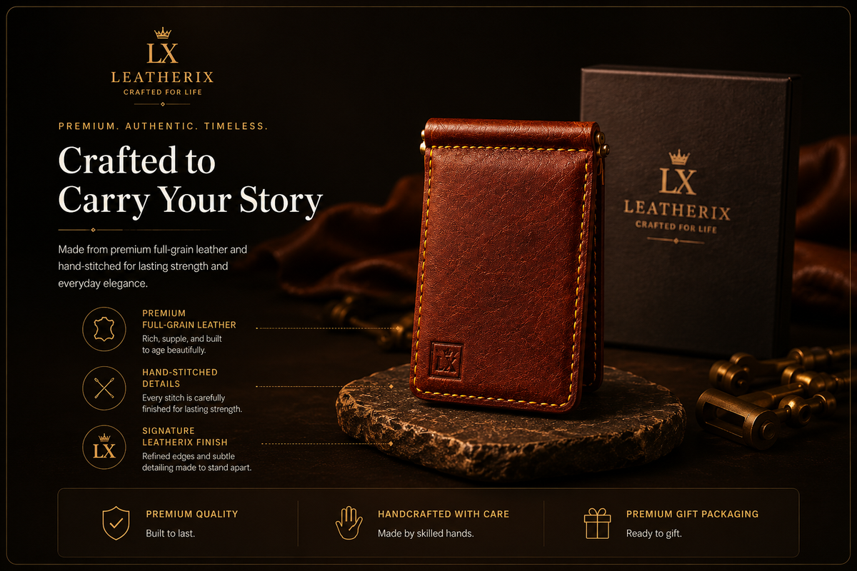 Leatherix premium handcrafted leather wallet